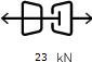 straight 23 kN